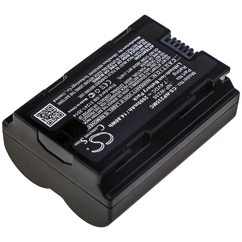 Li-ion Battery fits Fujifilm, X-t4 7.4V, 2000mAh Camera Cameron Sino Technology Limited