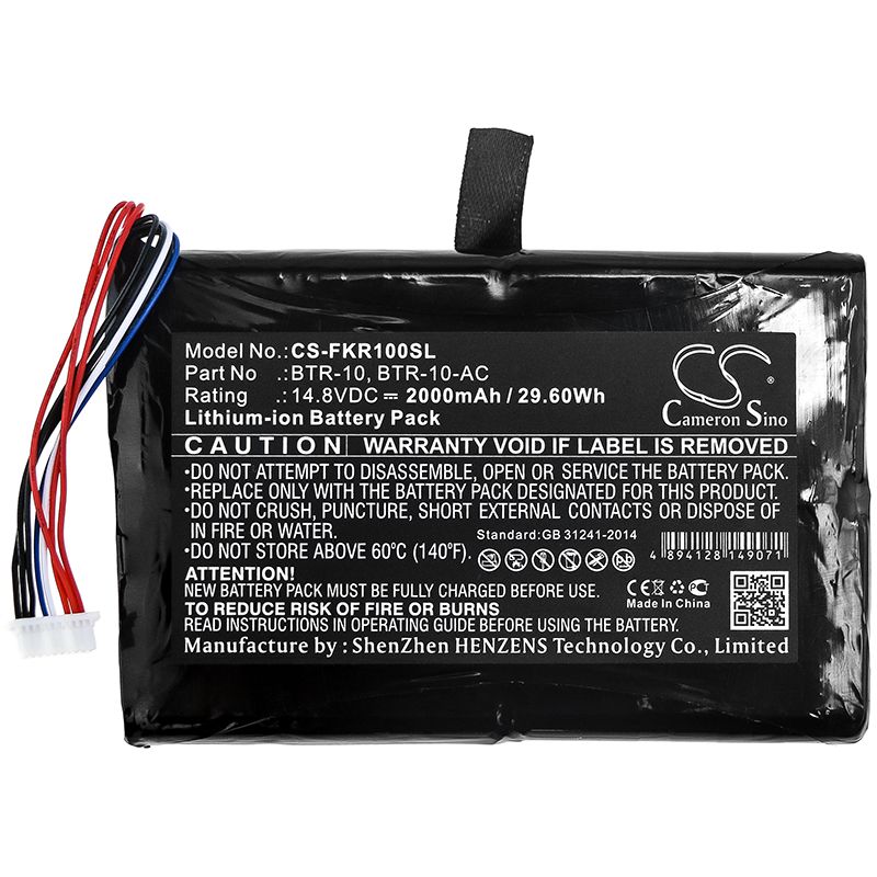 Li-ion Battery fits Fujikura, 12s Fusion Splicer, Fsm-12r 14.8V, 2000mAh Equipment & Survey & Test Cameron Sino Technology Limited