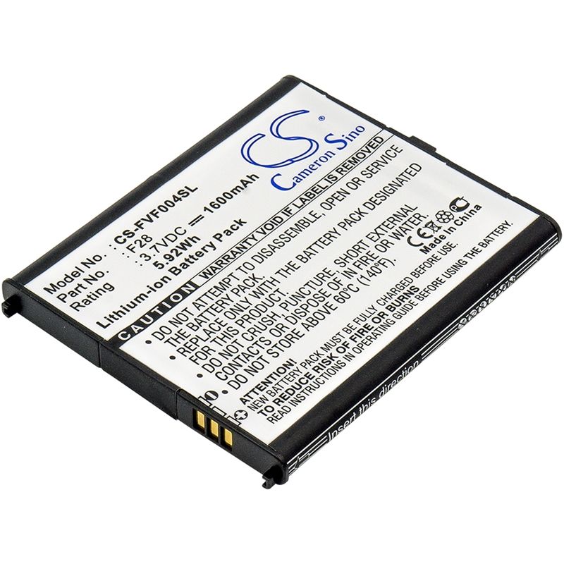 Li-ion Battery fits Fujitsu, arrows v, arrows v f-04e, arrows x f-02e 3.7V, 1600mAh Mobile & SmartPhone Cameron Sino Technology Limited