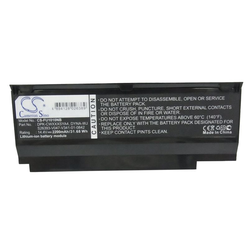 Li-ion Battery fits Fujitsu, cwoao, lifebook M1010, m1010 14.4V, 2200mAh Notebook & Laptop Cameron Sino Technology Limited