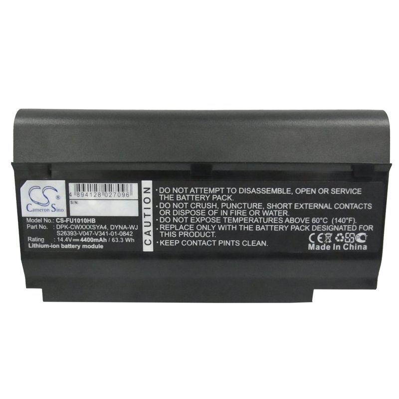 Li-ion Battery fits Fujitsu, cwoao, lifebook M1010, m1010 14.4V, 4400mAh Notebook & Laptop Cameron Sino Technology Limited