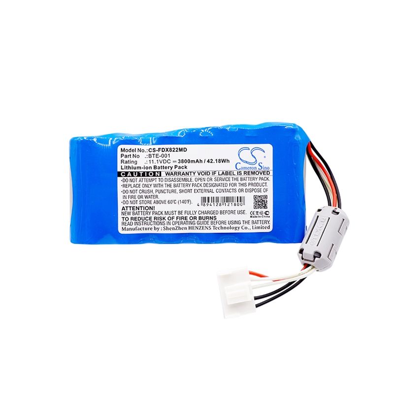 Li-ion Battery fits Fukuda, Cardimax Fx-8222, Cardimax Fx-8322, Cardimax Fx-8322r 11.1V, 3800mAh Medical Cameron Sino Technology Limited