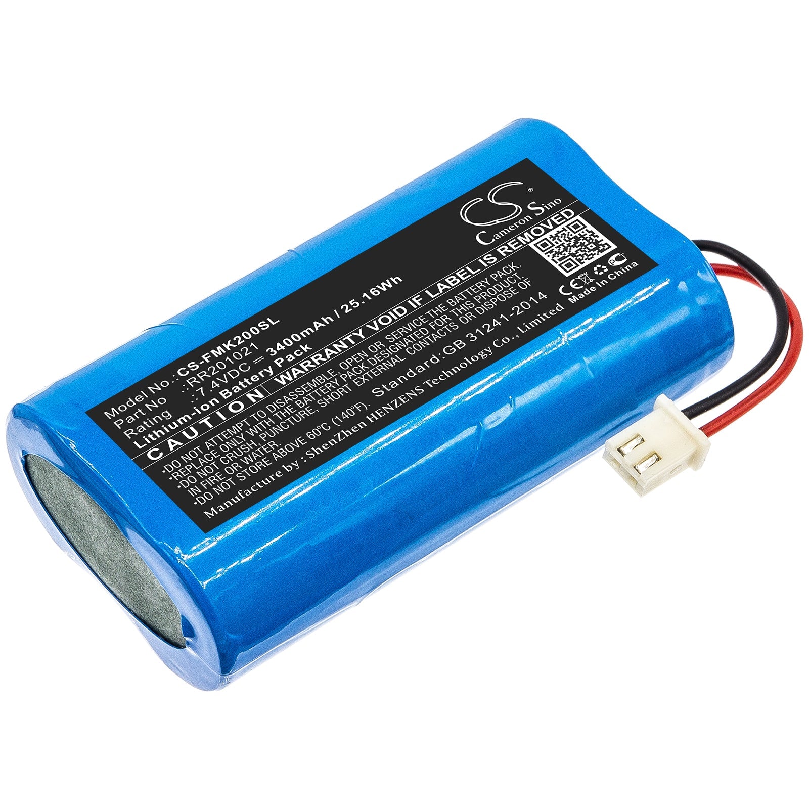 Li-ion Battery fits Fusion, Rr201021 7.4V, 3400mAh Equipment & Survey & Test Cameron Sino Technology Limited