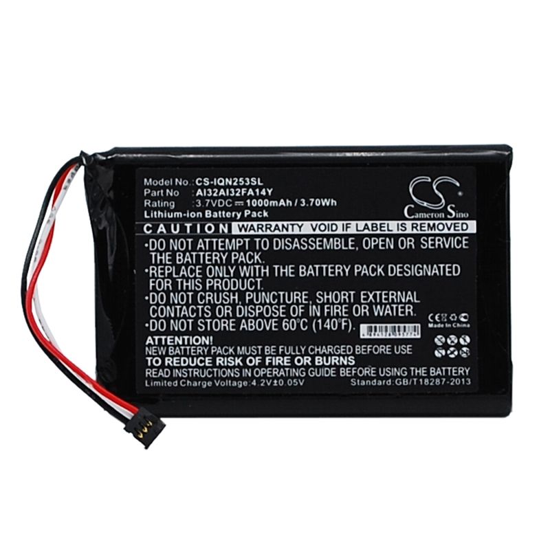 Li-ion Battery Fits Garmin, 010-01187-01, Nuvi 2539lm, Nuvi 2539lmt 3.7v, 1000mah GPS & Navigator Cameron Sino Technology Limited