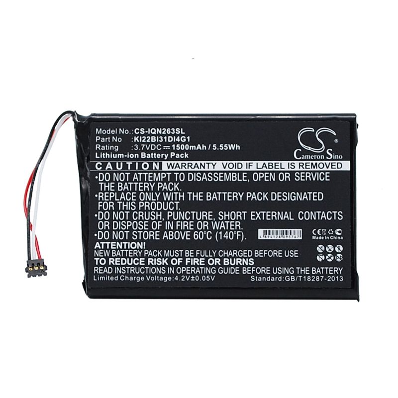 Li-ion Battery Fits Garmin, 010-01188-02, 2689lmt, 2689lmt 6-inch 3.7v, 1500mah GPS & Navigator Cameron Sino Technology Limited