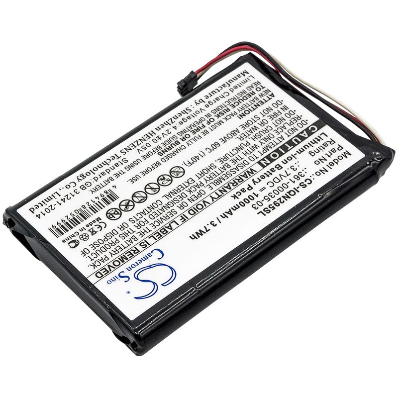 Li-ion Battery fits Garmin, 010-01316-00, A3avdg03, Nuvi 2405 3.7V, 1000mAh Bicycles Flashlights Cameron Sino Technology Limited