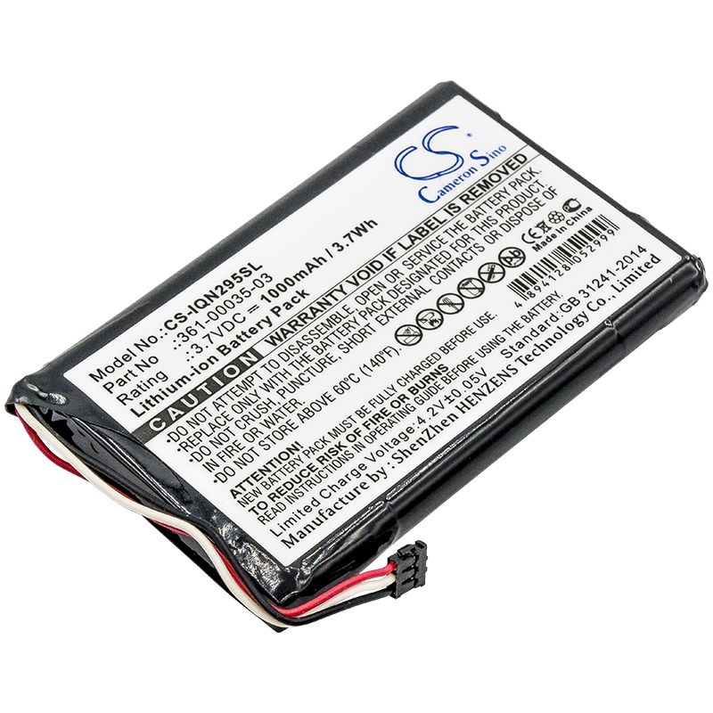 Li-ion Battery fits Garmin, 010-01316-00, A3avdg03, Nuvi 2405 3.7V, 1000mAh Bicycles Flashlights Cameron Sino Technology Limited