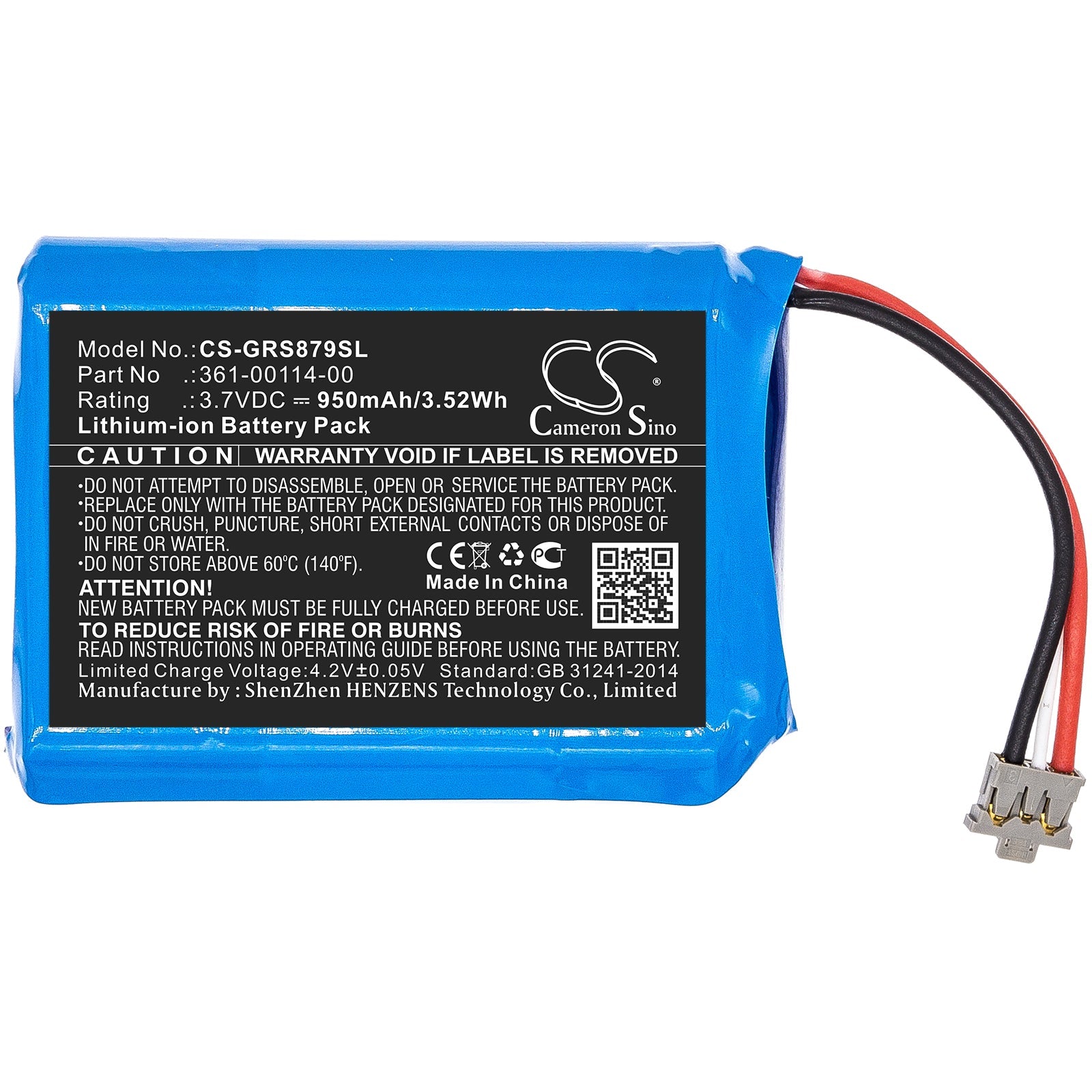 Li-ion Battery fits Garmin, 010-01879-00, Inreach Mini 3.7V, 950mAh GPS & Navigator Cameron Sino Technology Limited