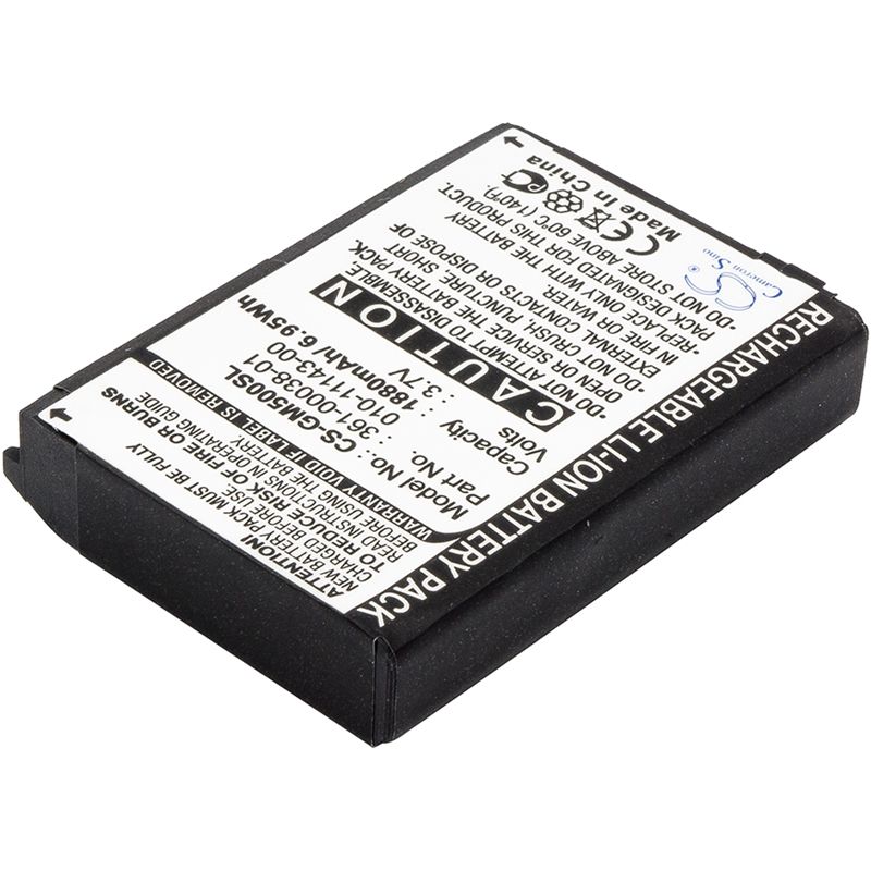 Li-ion Battery Fits Garmin, Aera 500, Aera 510, Aera 550 3.7v, 1880mah GPS & Navigator Cameron Sino Technology Limited