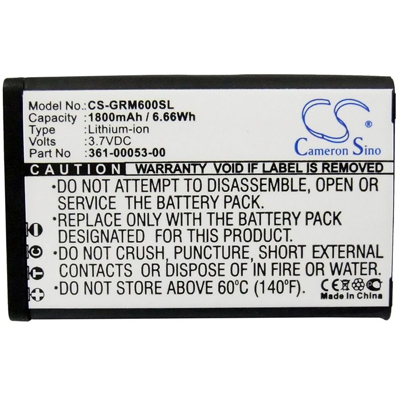 Li-ion Battery Fits Garmin, Alpha 100 Handheld, Montana 600, Montana 600t 3.7v, 1800mah GPS & Navigator Cameron Sino Technology Limited