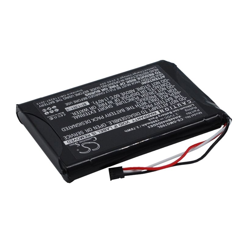 Li-ion Battery Fits Garmin, Approach G7 3.7v, 1000mah GPS & Navigator Cameron Sino Technology Limited
