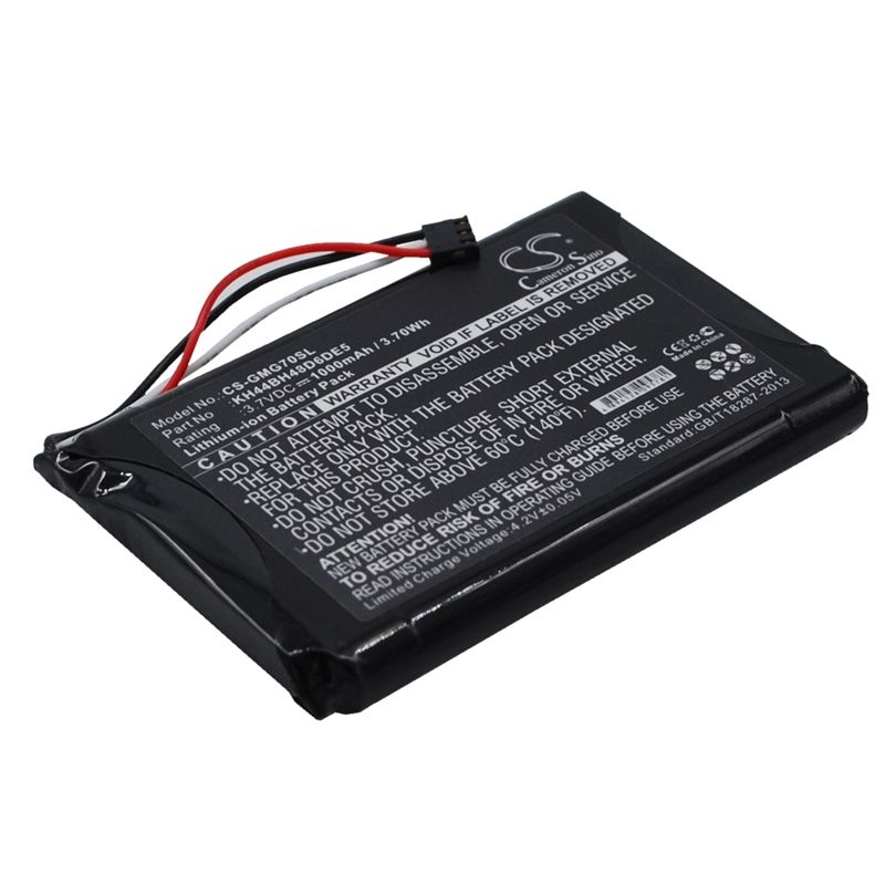 Li-ion Battery Fits Garmin, Approach G7 3.7v, 1000mah GPS & Navigator Cameron Sino Technology Limited