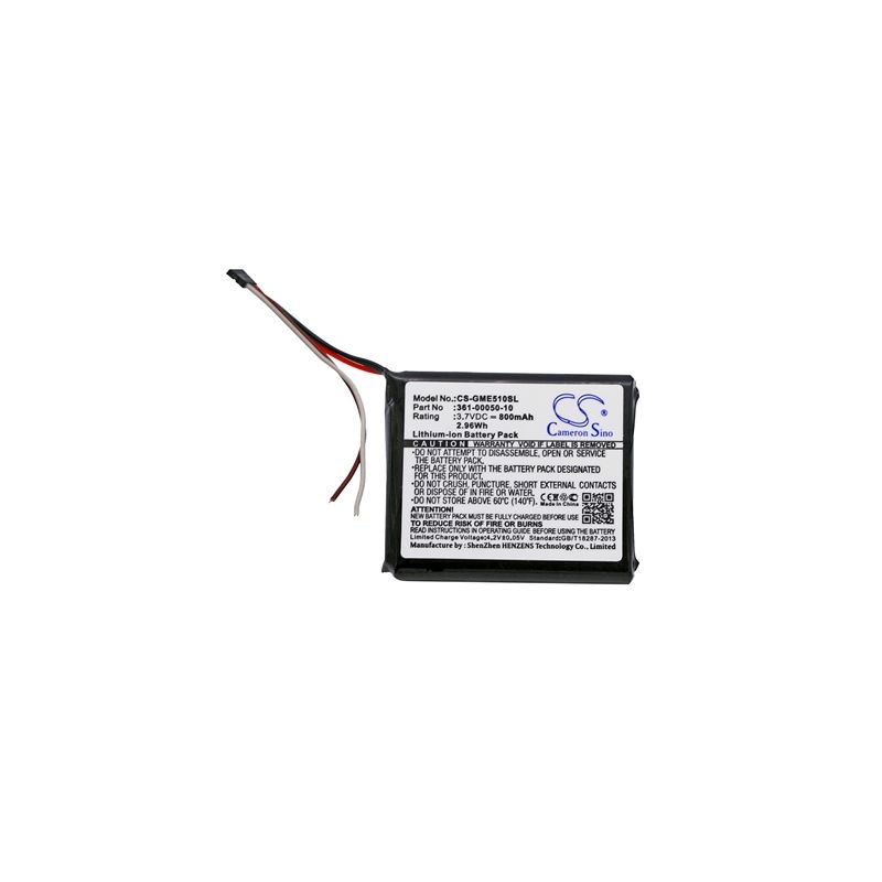 Li-ion Battery Fits Garmin, Edge 510 3.7v, 800mah GPS & Navigator Cameron Sino Technology Limited
