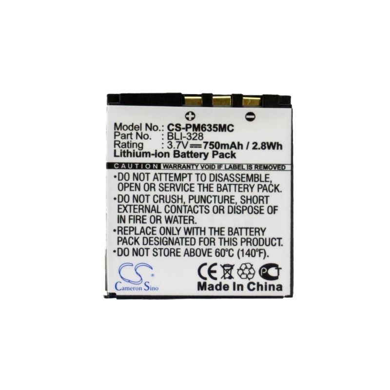 Li-ion Battery fits Ge, A830, Polaroid, M630 3.7V, 750mAh Home Electronics Cameron Sino Technology Limited (Suspended)