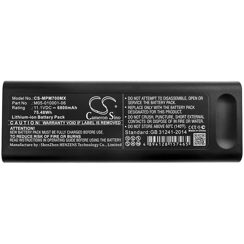 Li-ion Battery fits Ge, Dash 3000 Patient Monitor, Dash 4000 Patient Monitor 11.1V, 6800mAh Medical Cameron Sino Technology Limited