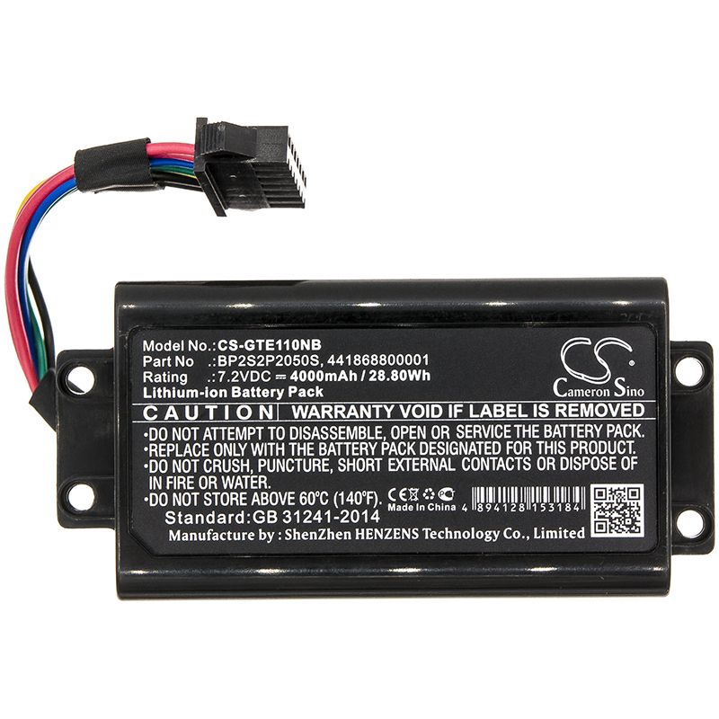 Li-ion Battery fits Getac, E110 7.2V, 4000mAh Computer Cameron Sino Technology Limited (Suspended)