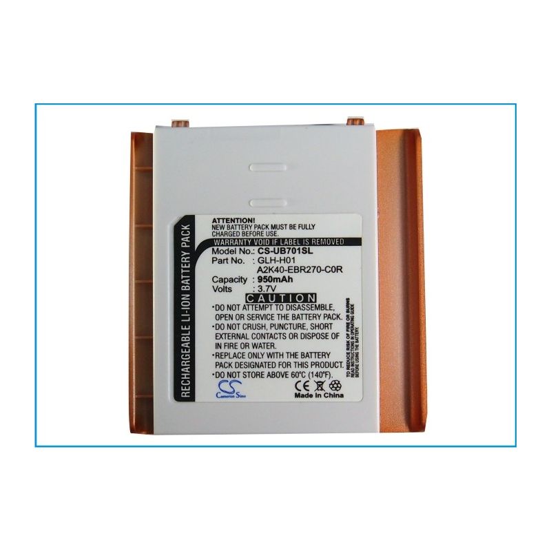 Li-ion Battery fits Gigabyte, gsmart i, gsmart i (128), g-smart i+ 3.7V, 950mAh Mobile & SmartPhone Cameron Sino Technology Limited