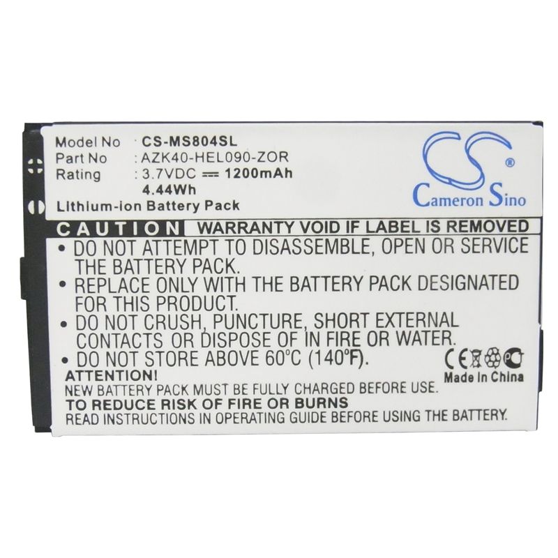 Li-ion Battery Fits Gigabyte, Gsmart Ms804, Helen, O2 3.7v, 1200mah Mobile & SmartPhone Cameron Sino Technology Limited