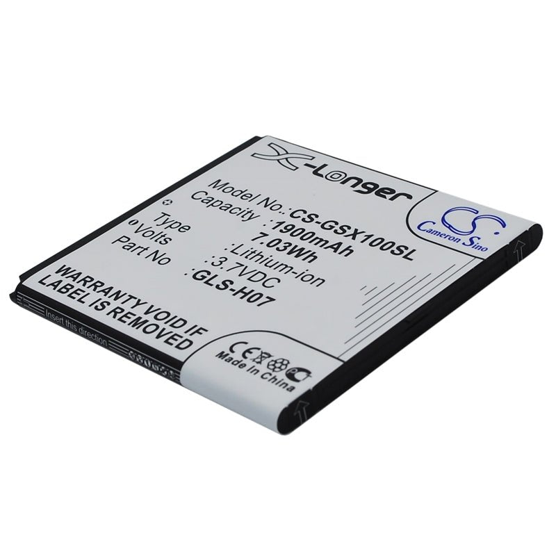 Li-ion Battery fits Gigabyte, gsmart simba sx1, gsmart, simba sx1 3.7V, 1900mAh Mobile & SmartPhone Cameron Sino Technology Limited
