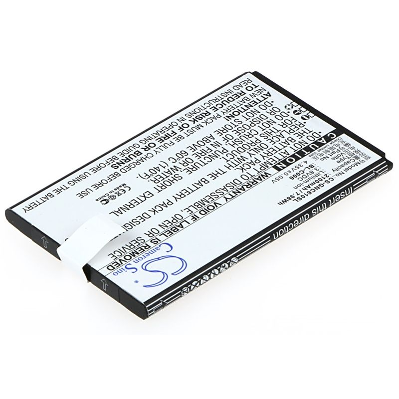 Li-ion Battery fits Gionee, c610 3.8V, 2100mAh Communications Cameron Sino Technology Limited (Suspended)