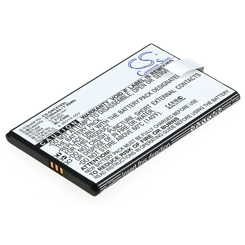 Li-ion Battery fits Gionee, c610 3.8V, 2100mAh Communications Cameron Sino Technology Limited (Suspended)