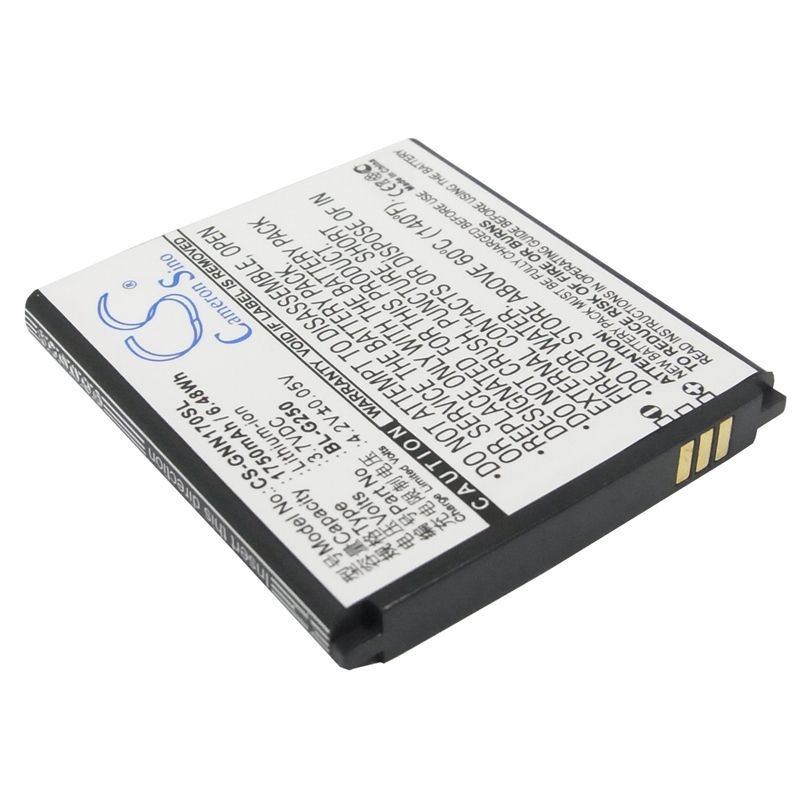 Li-ion Battery fits Gionee, gn170 3.7V, 1750mAh Communications Cameron Sino Technology Limited (Suspended)