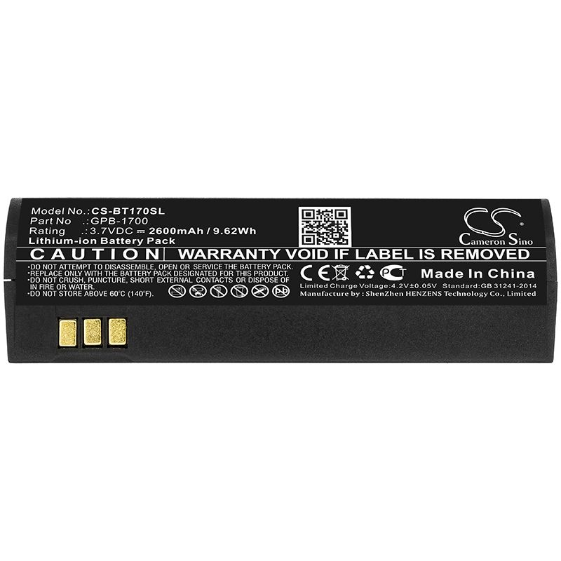 Li-ion Battery fits Globalstar, Gsp-1700 3.7V, 2600mAh Satellite Phone Cameron Sino Technology Limited