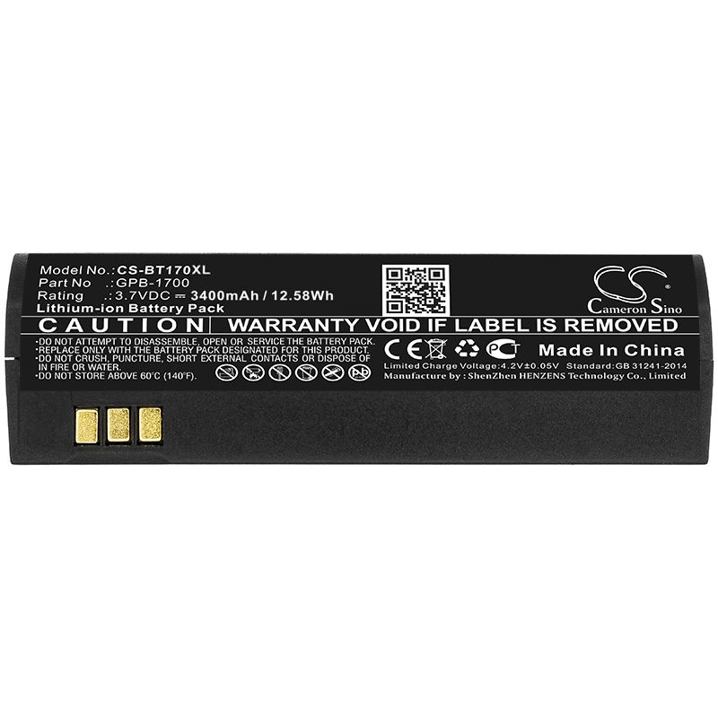 Li-ion Battery fits Globalstar, Gsp-1700 3.7V, 3400mAh Satellite Phone Cameron Sino Technology Limited