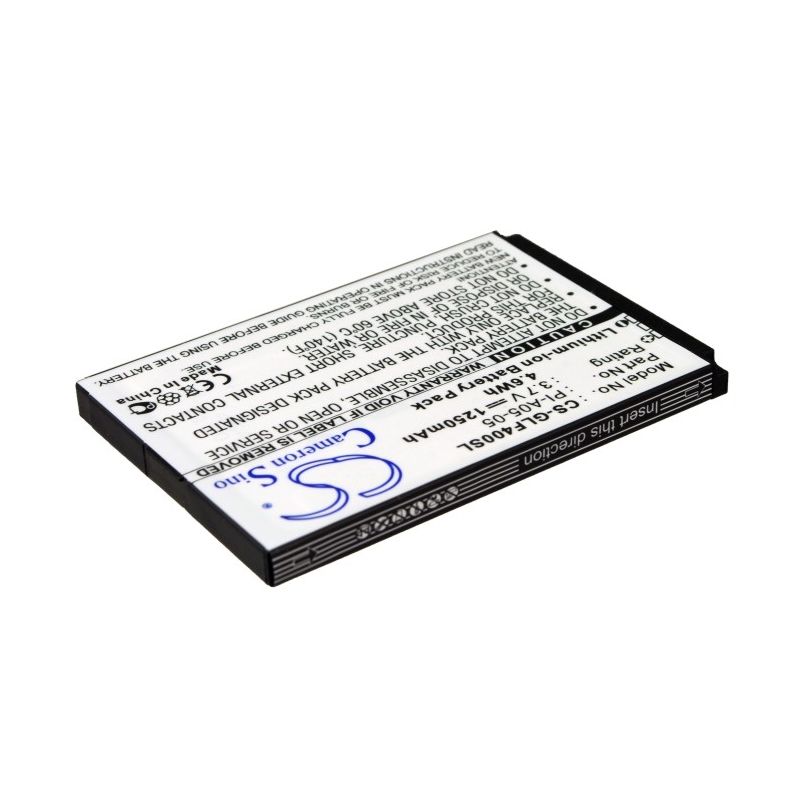 Li-ion Battery Fits Golf Buddy, Buddy World, Dsc-gb400, World Color 3.7v, 1250mah GPS & Navigator Cameron Sino Technology Limited