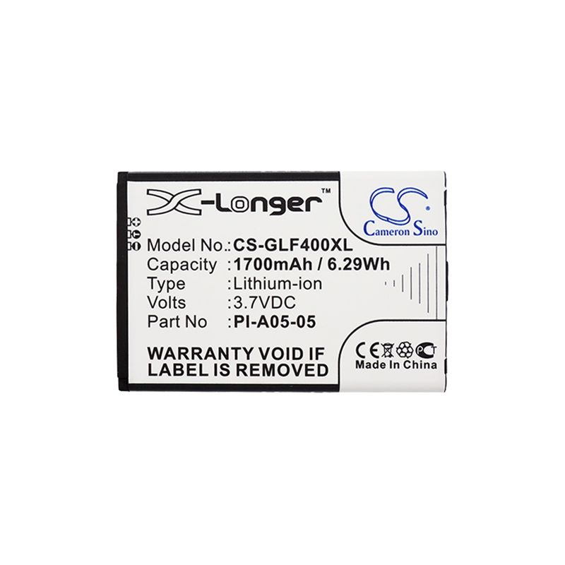 Li-ion Battery Fits Golf Buddy, Dsc-gb400, World, World Color 3.7v, 1700mah GPS & Navigator Cameron Sino Technology Limited