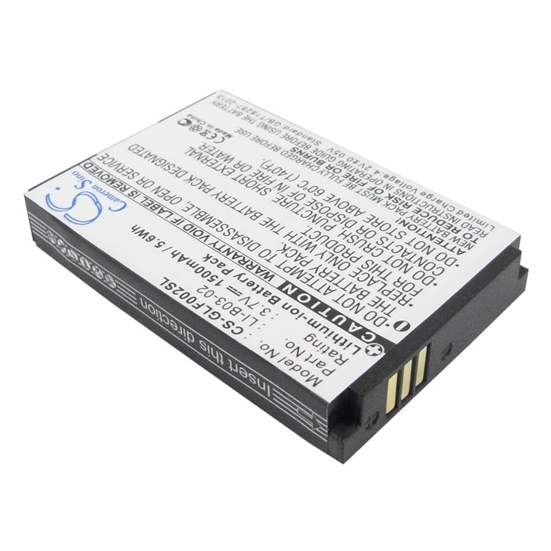 Li-ion Battery Fits Golf Buddy, Gb3, Platinum, Platinum Range Finder 3.7v, 1500mah GPS & Navigator Cameron Sino Technology Limited