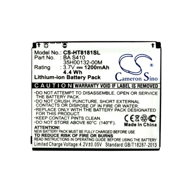 Li-ion Battery Fits Google, G7, Htc, A8181 3.7v, 1200mah Communications Cameron Sino Technology Limited (Suspended)