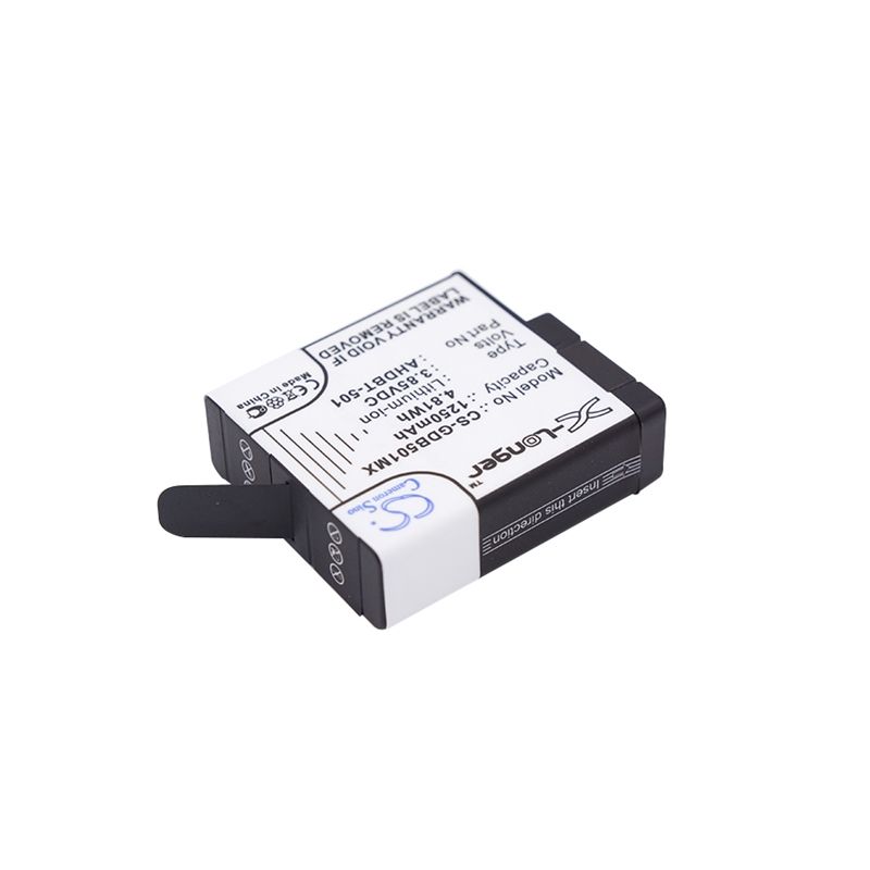 Li-ion Battery fits Gopro, 601-10197-00, Aabat-001, Aabat-001-as 3.85V, 1250mAh Camera Cameron Sino Technology Limited