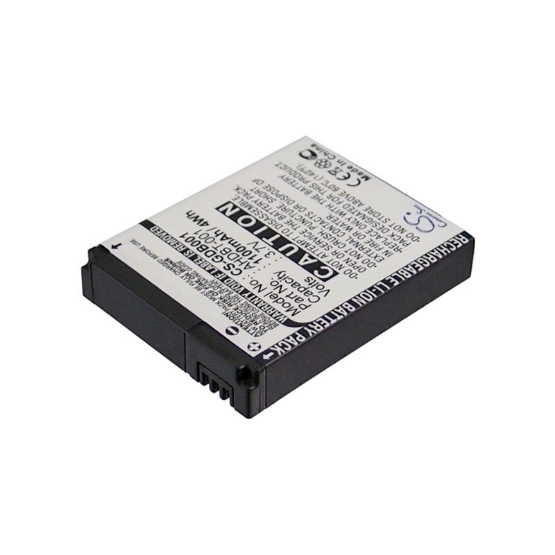 Li-ion Battery Fits Gopro, Hd Helmet Hero, Hd Hero, Hd Hero 2 3.7v, 1100mah Camera Cameron Sino Technology Limited