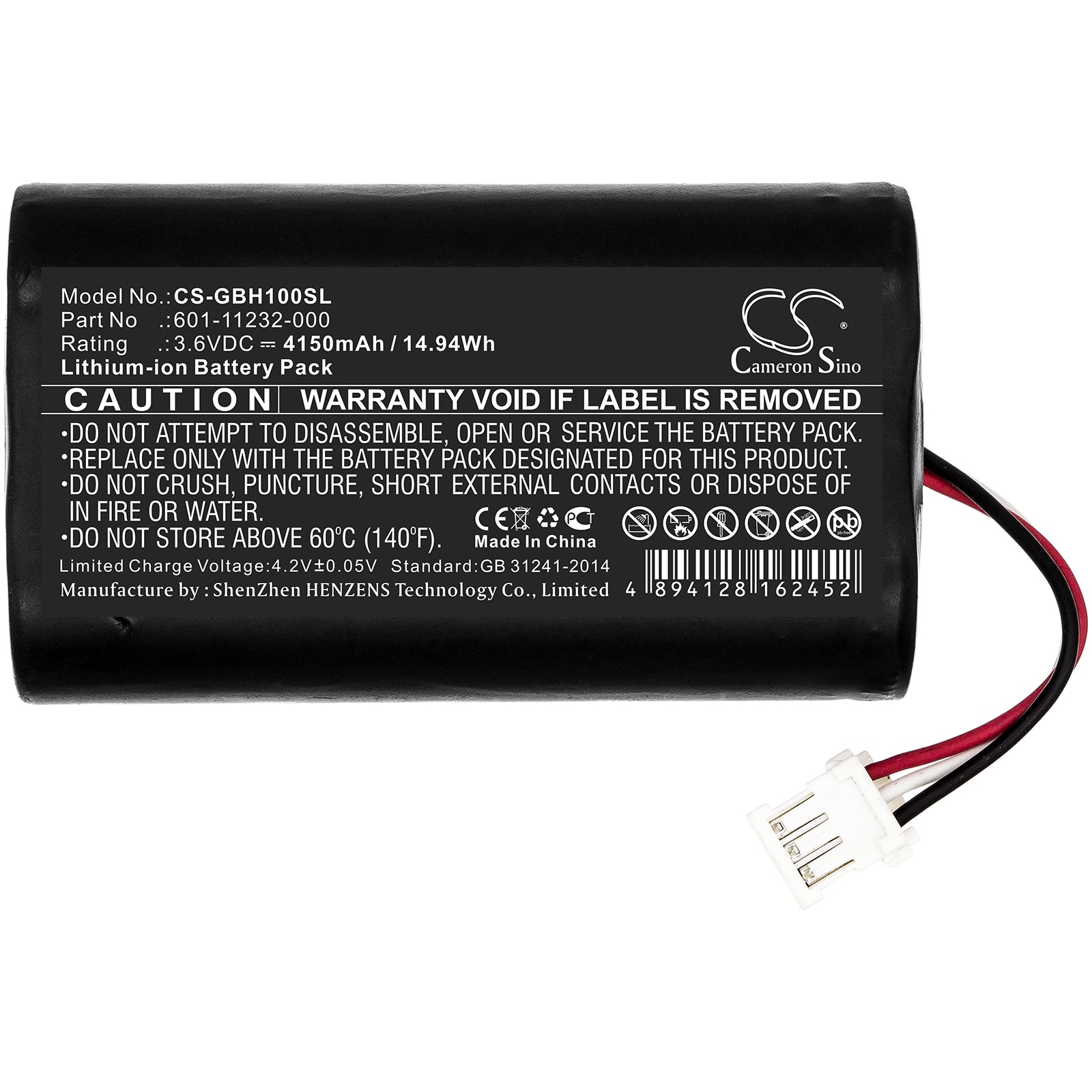 Li-ion Battery fits Gopro, Karma Remote Control, Kwbh1 3.6V, 4150mAh Remote Controller Cameron Sino Technology Limited