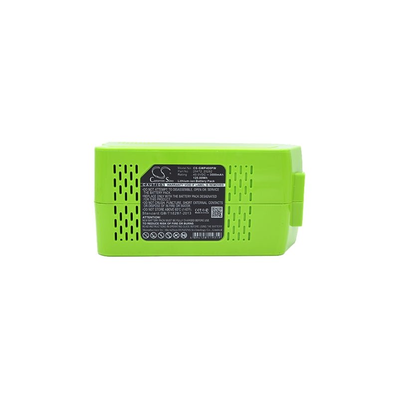 Li-ion Battery fits Greenworks, 20292, 20302, 20672 40.00V, 3000mAh Power Tools Cameron Sino Technology Limited