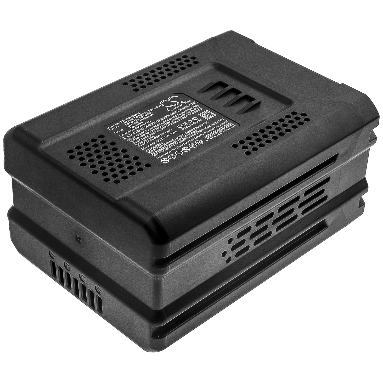 Li-ion Battery fits Greenworks, 2901302, Gba80200, Gba80250, Gba80400, Gba80500 80.0V, 2000mAh Lawn Mowers Cameron Sino Technology Limited