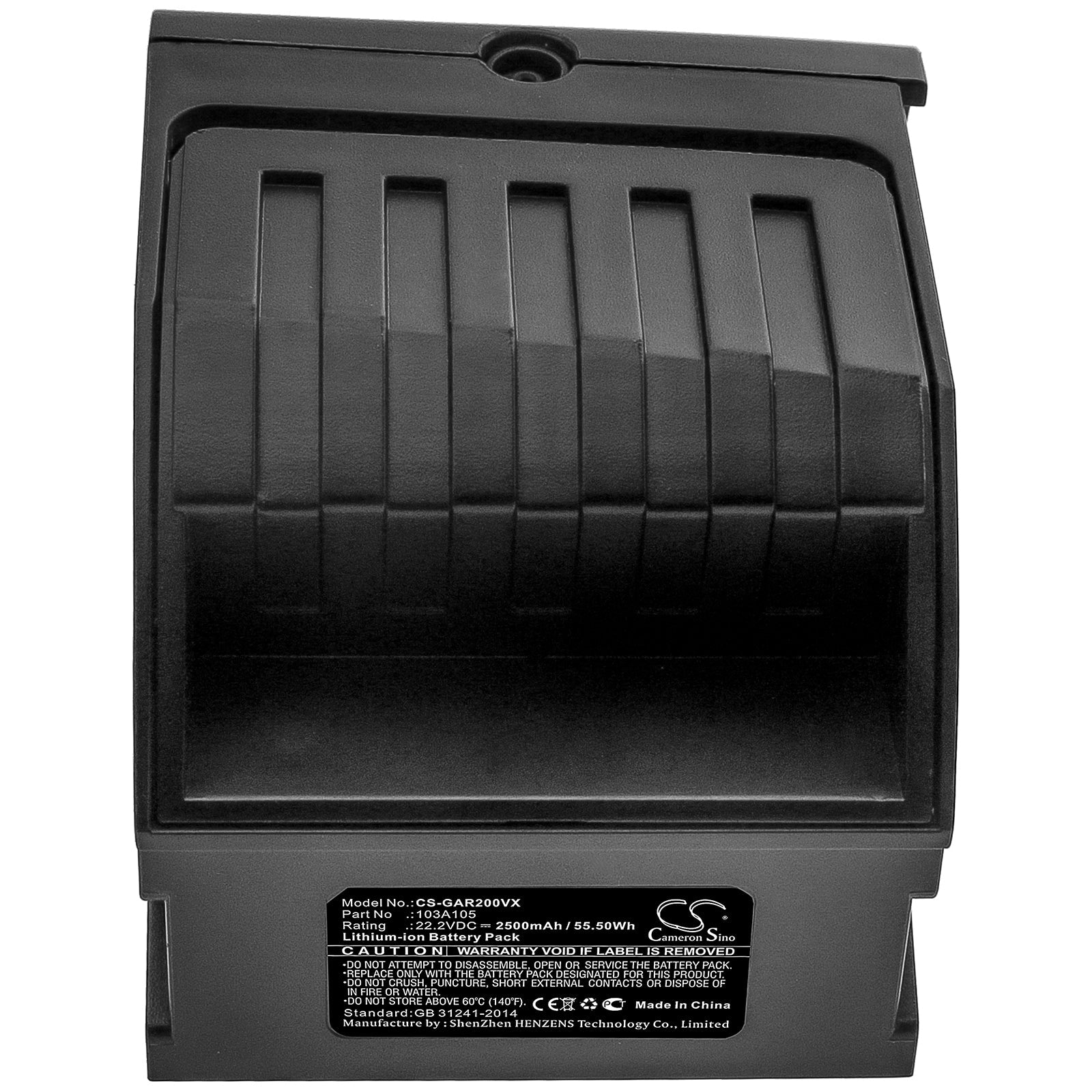 Li-ion Battery fits Gtech, 103a105 22.0V, 2500mAh Vacuum Cameron Sino Technology Limited