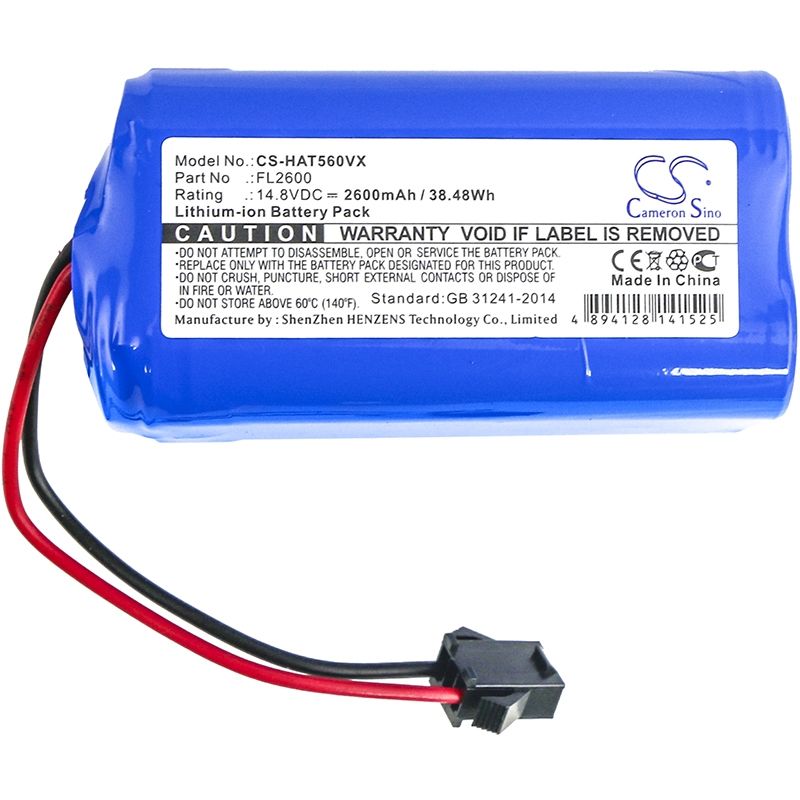 Li-ion Battery Fits Haier, Tab-t550wsc, Tab-t560h, 14.8v, 2600mah Vacuum Cameron Sino Technology Limited