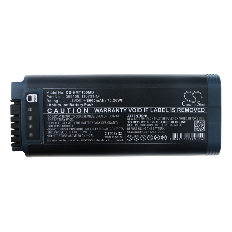 Li-ion Battery fits Hamilton, C1, Mri1 11.1V, 6600mAh Medical Cameron Sino Technology Limited