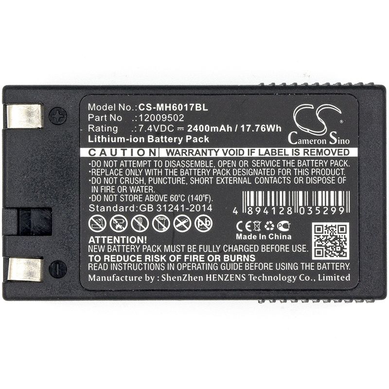 Li-ion Battery Fits Handiprinter, 6017, Monarch, 6017 Handiprint 7.4v, 2400mah Portable Printer Cameron Sino Technology Limited