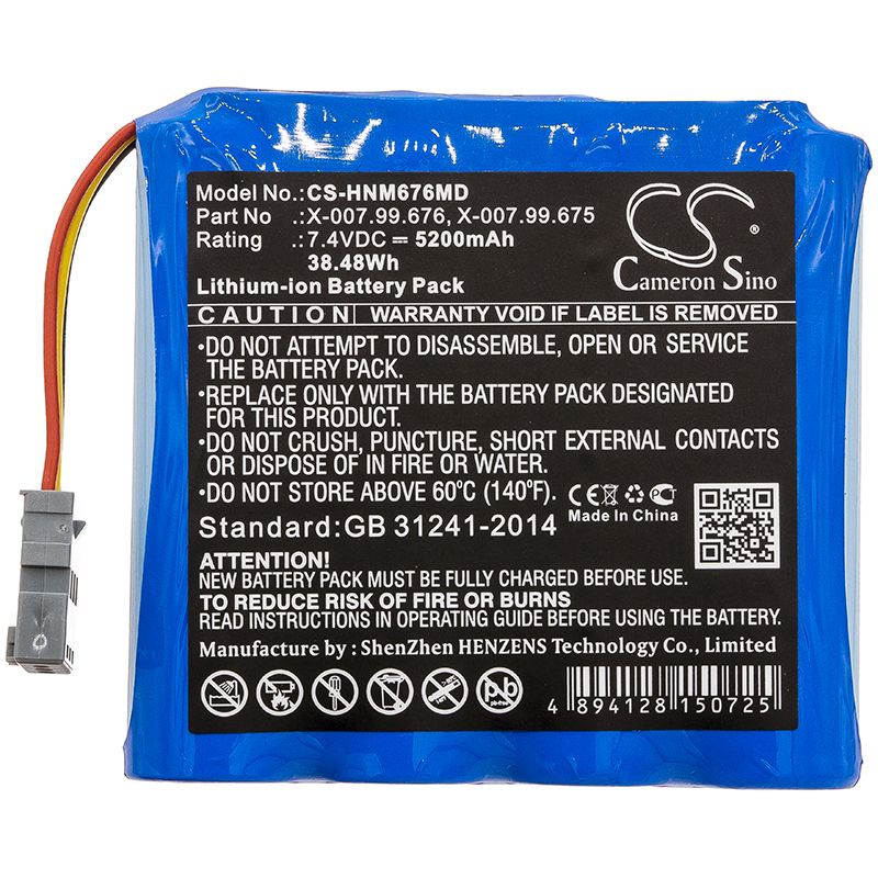 Li-ion Battery Fits Heine, Mpack, Mpack Ll 7.4v, 5200mah Medical Cameron Sino Technology Limited
