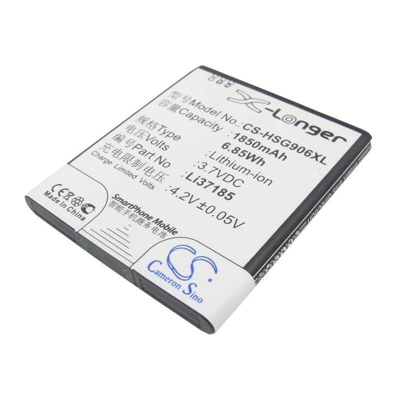 Li-ion Battery fits Hisense, hs-eg906 3.7V, 1850mAh Communications Cameron Sino Technology Limited (Suspended)