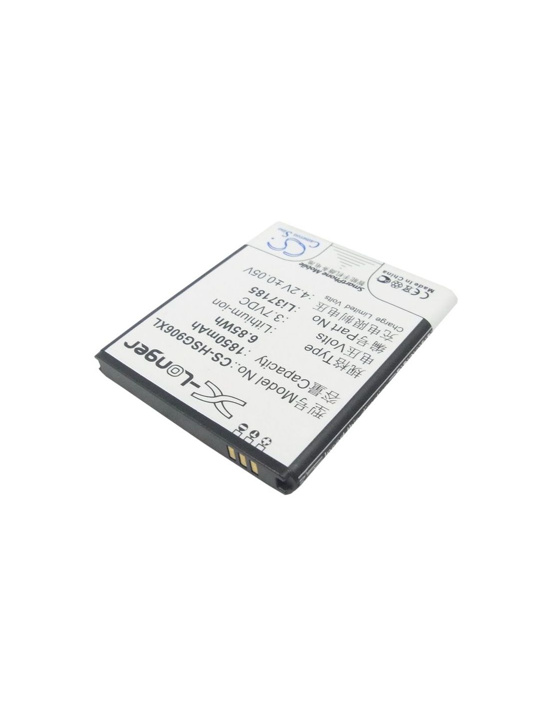 Li-ion Battery fits Hisense, hs-eg906 3.7V, 1850mAh Communications Cameron Sino Technology Limited (Suspended)