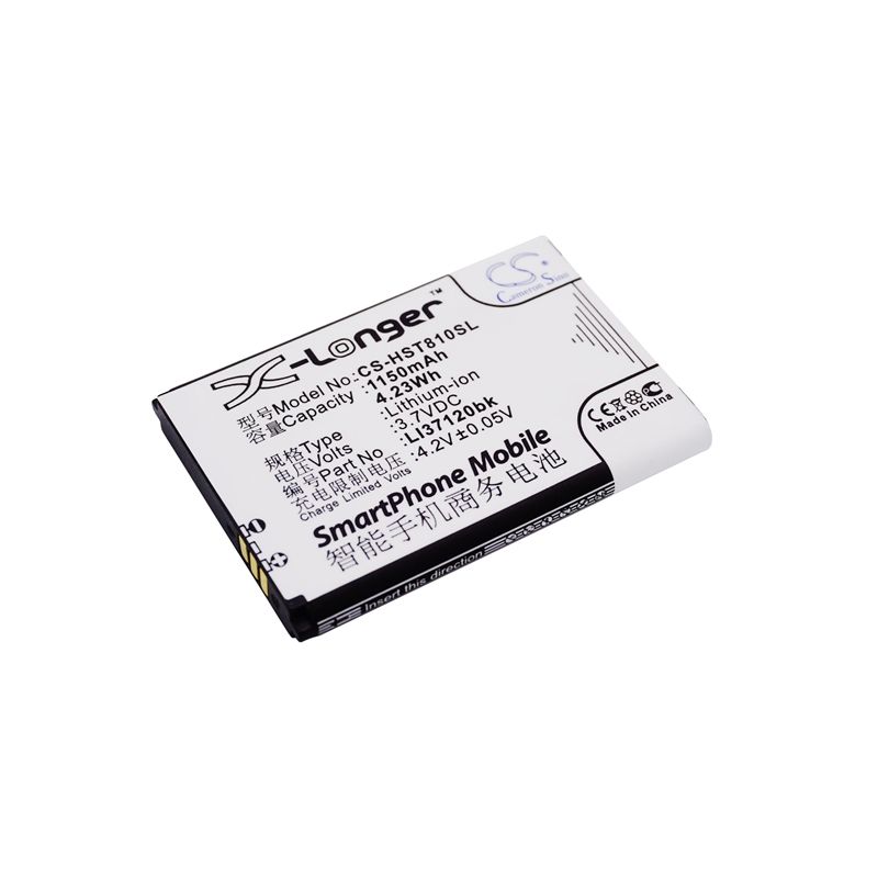 Li-ion Battery fits Hisense, hs-t81, t81 3.7V, 1150mAh Communications Cameron Sino Technology Limited (Suspended)