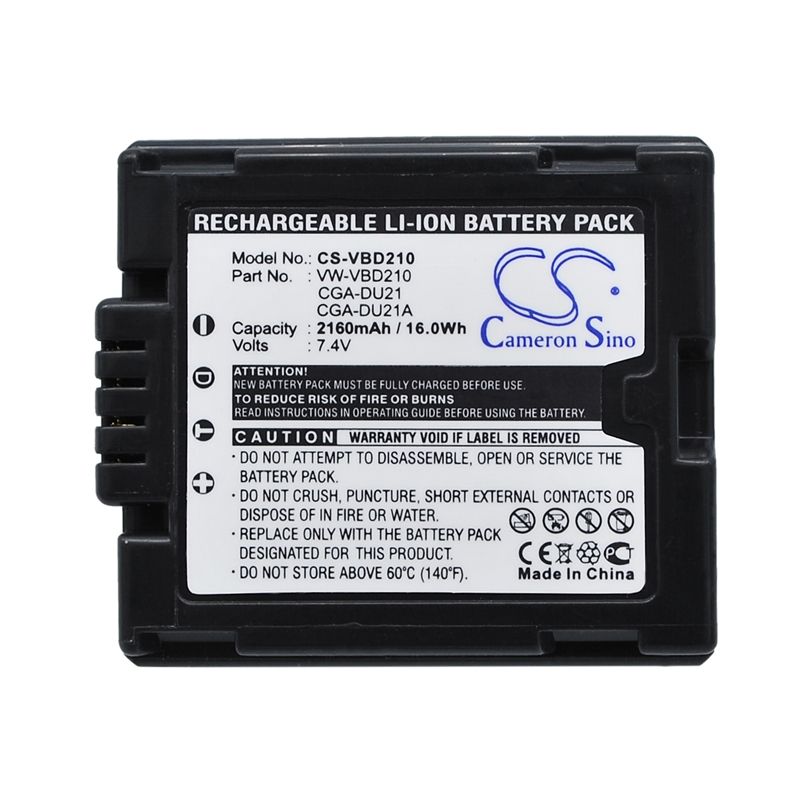 Li-ion Battery fits Hitachi, Dz-bd70, Dz-bd7h, Dz-bx37e 7.4V, 2160mAh Camera Cameron Sino Technology Limited