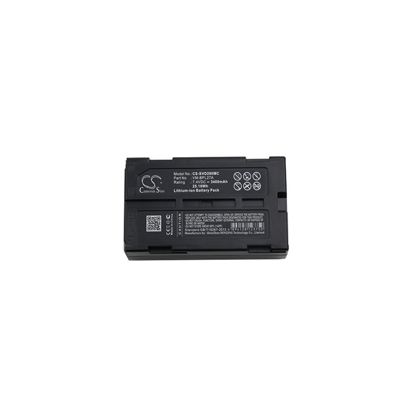 Li-ion Battery fits Hitachi, Vm-645la, Vm-945la, Vm-d865 7.4V, 3400mAh Camera Cameron Sino Technology Limited