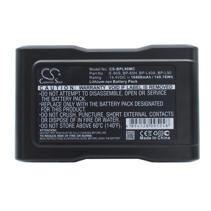 Li-ion Battery fits Hitachi, Z-1, Zv-1a, Ikegami 14.4V, 10400mAh Camera Cameron Sino Technology Limited