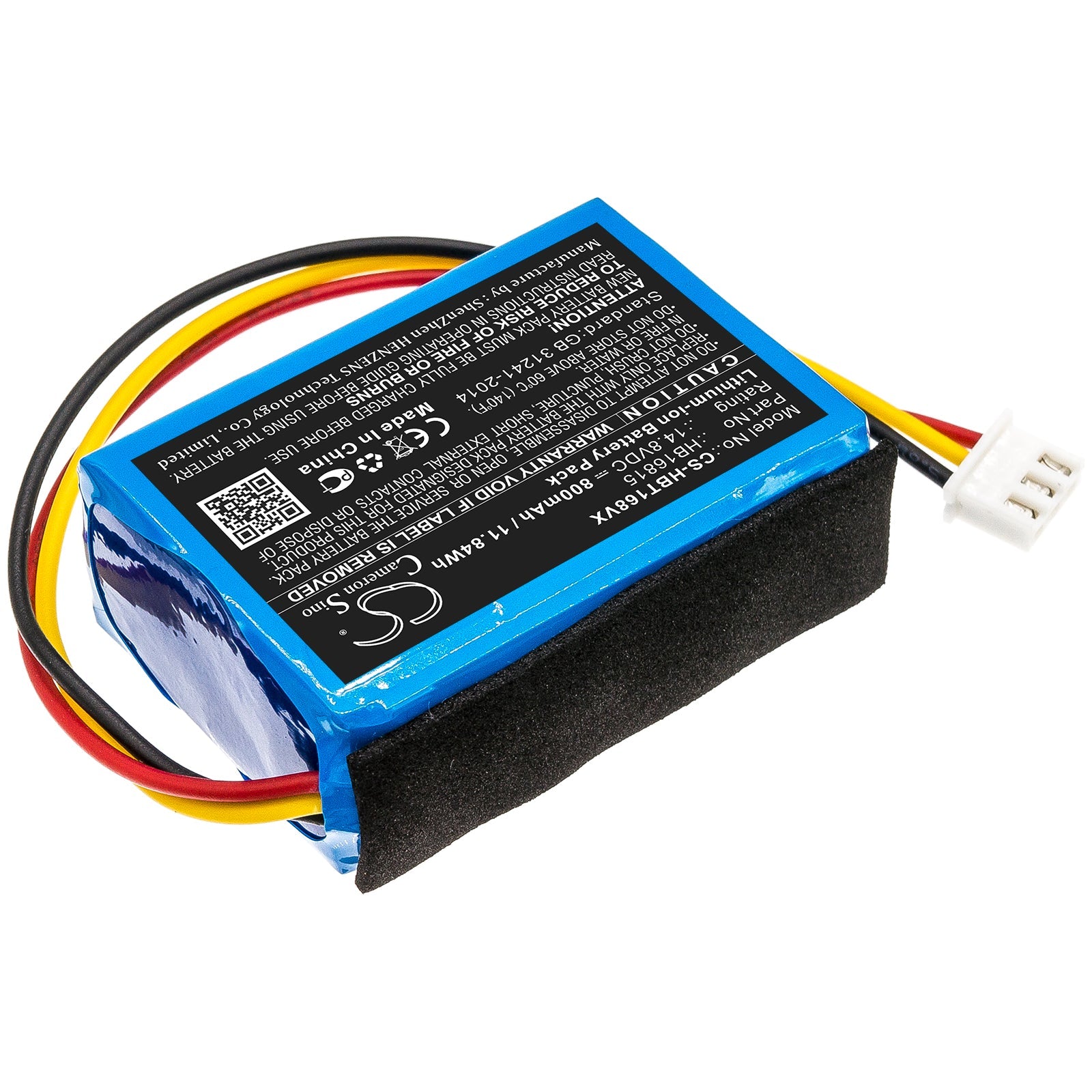 Li-ion Battery fits Hobot, Hb16815 14.8V, 800mAh Vacuum Cameron Sino Technology Limited