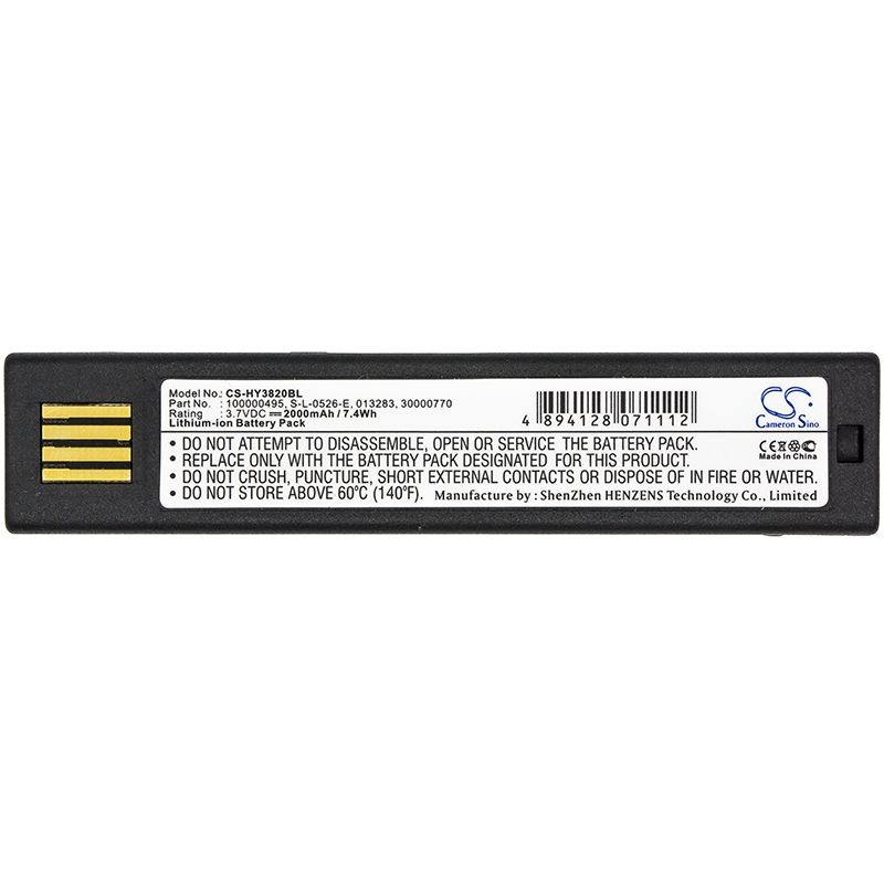 Li-ion Battery Fits Honeywell, 1202g, 1902, 1902ghd 3.7v, 2000mah Barcode Scanner Cameron Sino Technology Limited